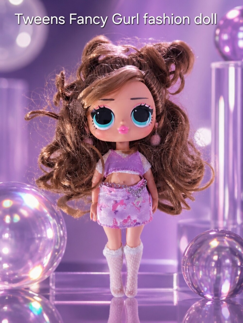 L.O.L. Surprise! O.M.G. Tweens Fancy Gurl Fashion Doll in Lavender Pink Outfit